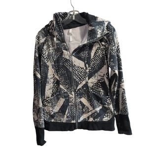 Lululemon Scuba Hoodie III – Static Mist Black & White | Women’s Size 10